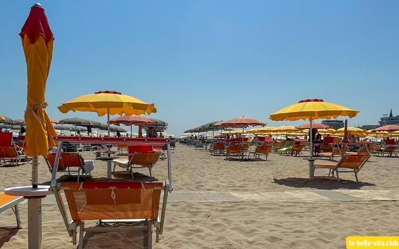 Rimini liegen strand