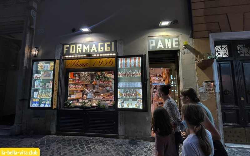 Delicatessenwinkel in Rome