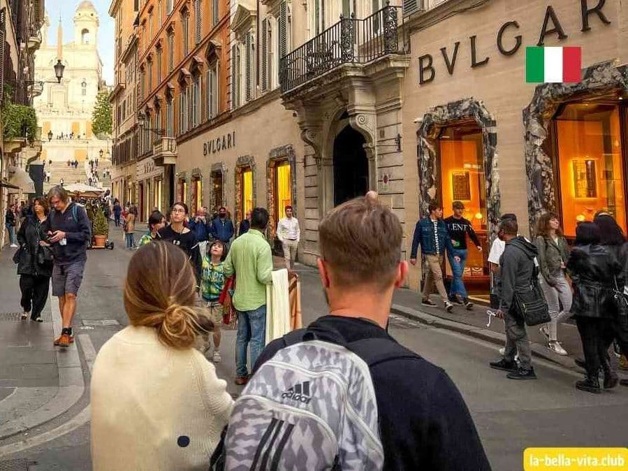 via dei condotti, rzym, schody hiszpańskie