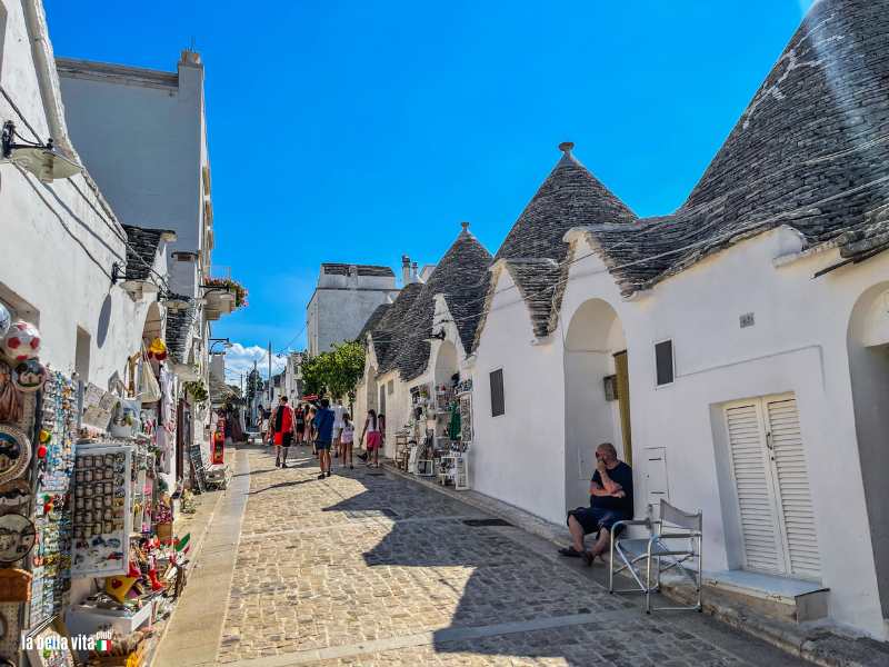 Die Trulli in Alberobello in Apulien