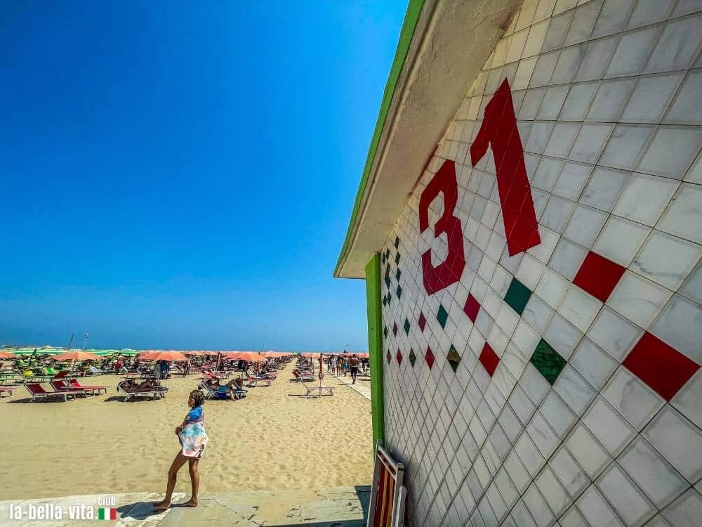 Ein Lido in Rimini in der Emilia Romagna