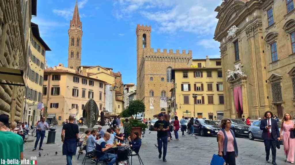 Die Altstadt von Florenz: Blick auf die Piazza della Signoria
