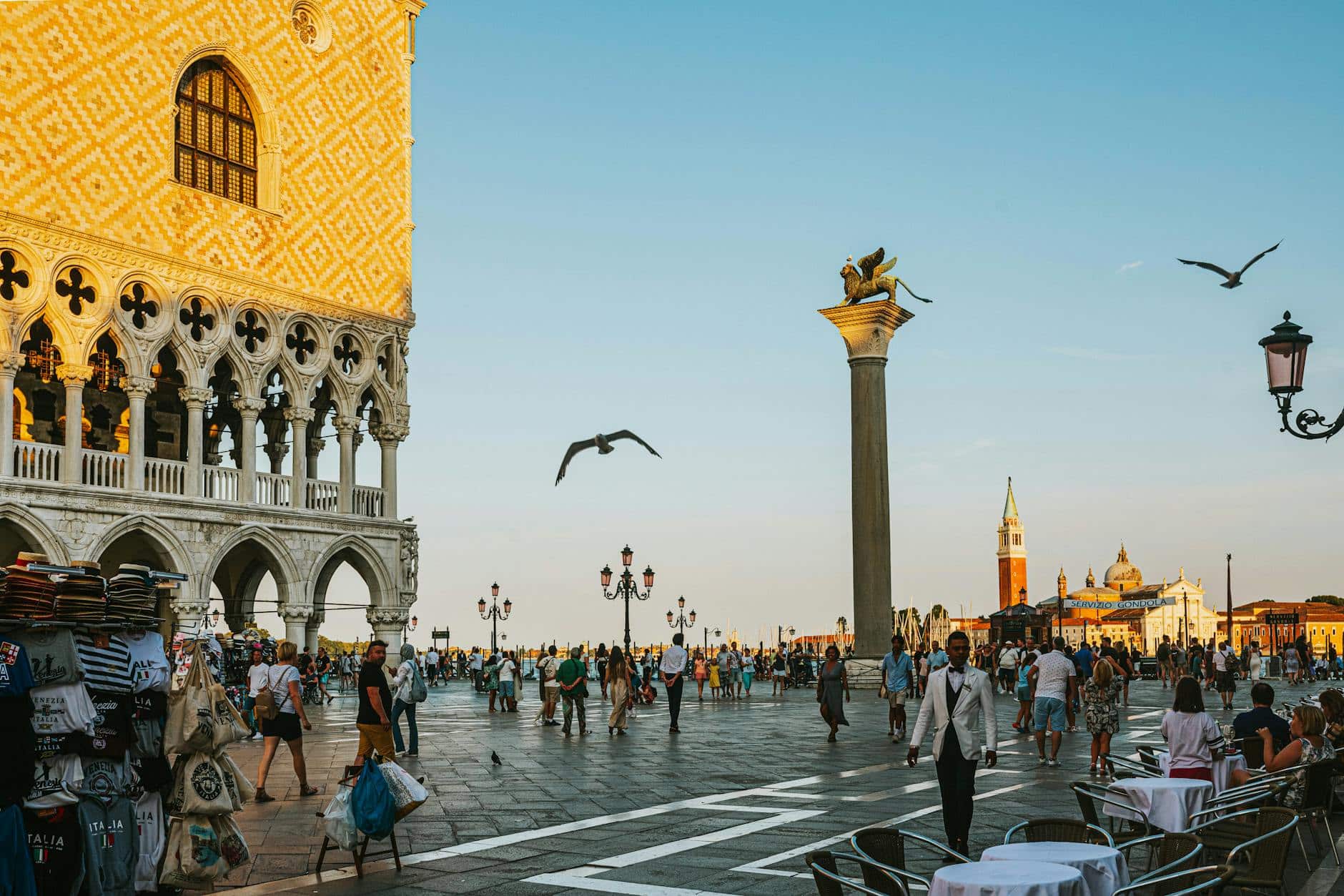 palazzo ducale and piazza san marco in venice italy