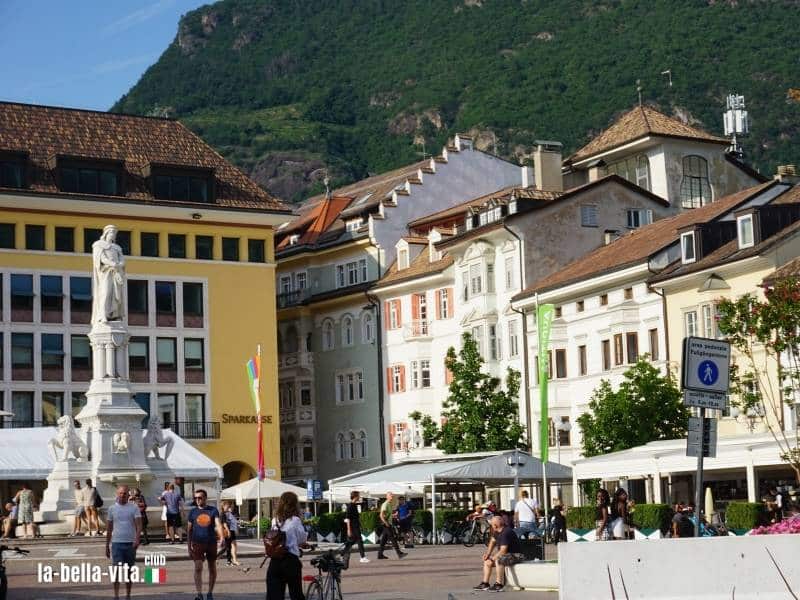 Das Waltherplatz im Zentrum von Bozen