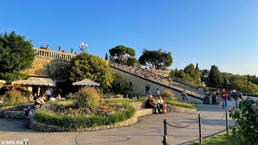 PIazzale Michelangelo in Florenz in der Toskana in Italien