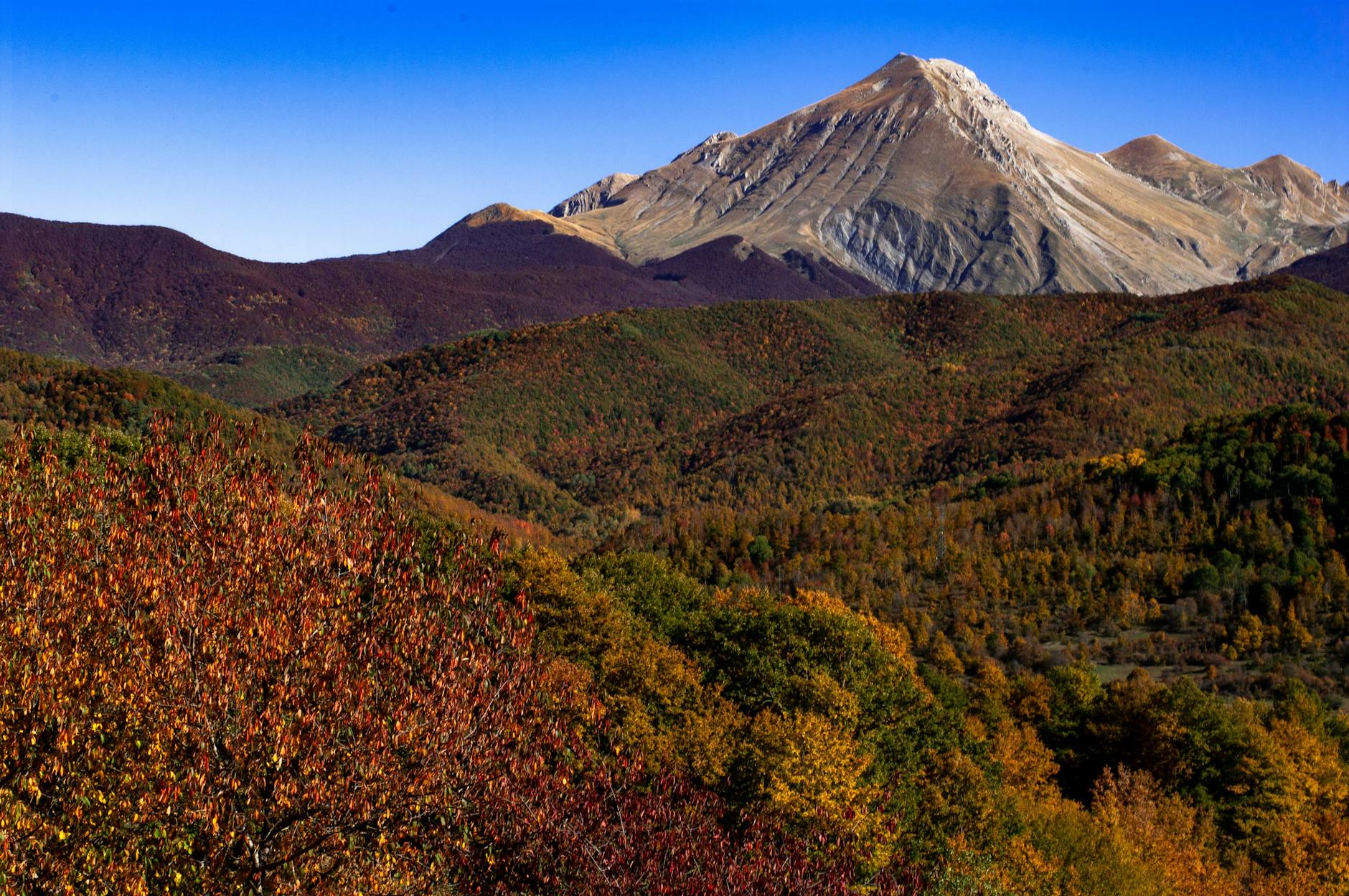 paesaggio montano in autunno