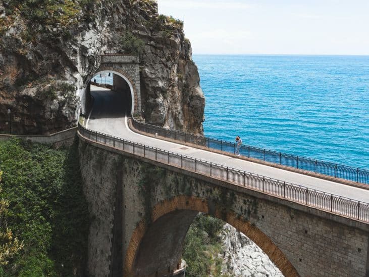 Fiordo di Furore Bridge in summer